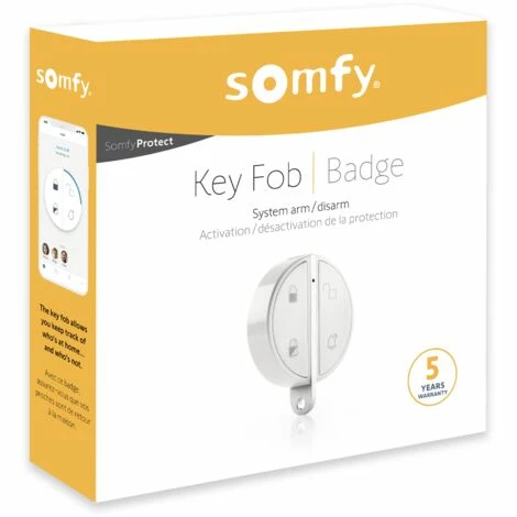 Somfy 2401489 - Badge D'activation Et De Désactivation Alarme | Fonction Mains Libres | Compatible Somfy Home Alarm (Advanced), Somfy One (+) - Blanc 4 Somfy 2401489 - Badge D'activation Et De Désactivation Alarme | Fonction Mains Libres | Compatible Somfy Home Alarm (Advanced), Somfy One (+) - Blanc - Image 2