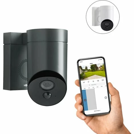 Somfy 2401563 - Outdoor Camera Grise, Caméra De Surveillance Extérieure Wifi | 1080p Full HD | Sirène 110 DB | Branchement Possible Sur Luminaire Existant - Gris 3 Somfy 2401563 - Outdoor Camera Grise, Caméra De Surveillance Extérieure Wifi | 1080p Full HD | Sirène 110 DB | Branchement Possible Sur Luminaire Existant - Gris