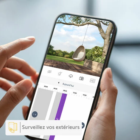 Somfy 2401563 - Outdoor Camera Grise, Caméra De Surveillance Extérieure Wifi | 1080p Full HD | Sirène 110 DB | Branchement Possible Sur Luminaire Existant - Gris 5 Somfy 2401563 - Outdoor Camera Grise, Caméra De Surveillance Extérieure Wifi | 1080p Full HD | Sirène 110 DB | Branchement Possible Sur Luminaire Existant - Gris - Image 3