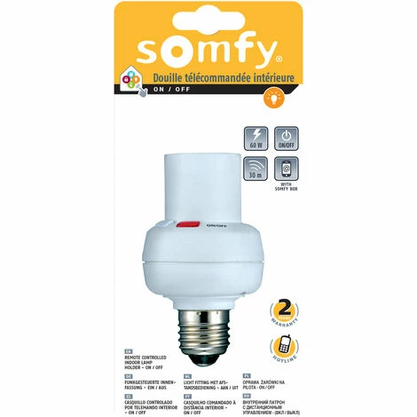 Somfy 2401096 - Douille Télécommandée ON/OFF RTS | 60 Watts | Compatible TaHoma (switch) - Blanc 4 Somfy 2401096 - Douille Télécommandée ON/OFF RTS | 60 Watts | Compatible TaHoma (switch) - Blanc - Image 2