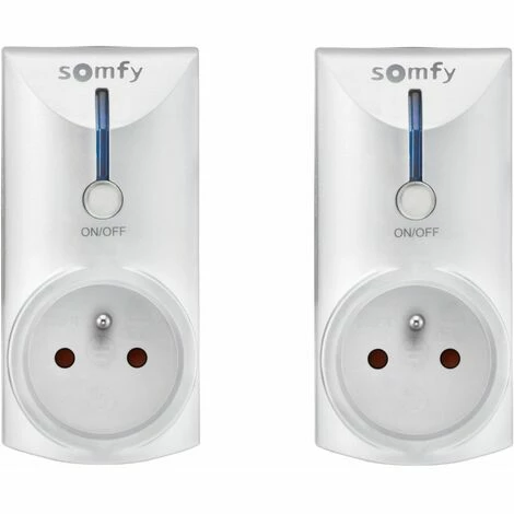 Somfy 1870861 - 2 Prises ON/OFF Télécommandées Intérieures RTS Type E | Compatible TaHoma (switch) 3 Somfy 1870861 - 2 Prises ON/OFF Télécommandées Intérieures RTS Type E | Compatible TaHoma (switch)