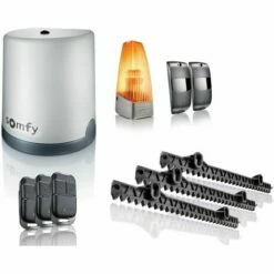 Somfy 1241528 - Motorisation De Portail Coulissant Freevia Essential RTS | Livrée Avec 3 Télécommandes Keypop, Feu Clignotant, Photocellules, Et 4m De Crémaillère | Compatible TaHoma (switch)