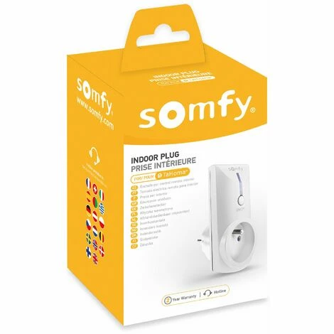 Somfy 2401363 - Prise Télécommandée Intérieure ON/OFF RTS Type E Blanche | Compatible TaHoma (switch) 4 Somfy 2401363 - Prise Télécommandée Intérieure ON/OFF RTS Type E Blanche | Compatible TaHoma (switch) - Image 2