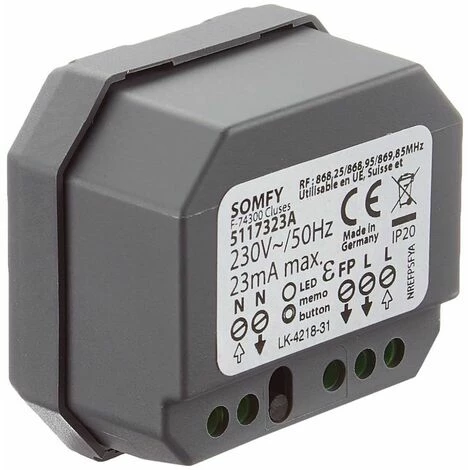 Somfy 2401246 - Récepteur Radio Fil Pilote 230V | A Associer Au Thermostat Radio Fil Pilote 4 Somfy 2401246 - Récepteur Radio Fil Pilote 230V | A Associer Au Thermostat Radio Fil Pilote - Image 2