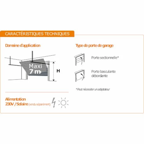 Somfy 2401440 - Motorisation Pour Porte De Garage GDK 700 | Hauteur Maxi 2,35m | Largeur Maxi 3m | Livrée Avec 2 Télécommandes Keypop | Compatible TaHoma (switch) 4 Somfy 2401440 - Motorisation Pour Porte De Garage GDK 700 | Hauteur Maxi 2,35m | Largeur Maxi 3m | Livrée Avec 2 Télécommandes Keypop | Compatible TaHoma (switch) - Image 2