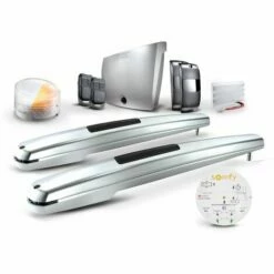 Somfy 1240652 - Motorisation De Portail Battant à Vérin Exavia Star Pour Vantaux Hauteur Max 2 M Et Largeur 2.5 M Avec 2 Télécommandes Keypop, 1 Feu Clignotant, 1 Batterie De Secours Et 2 Photocellu