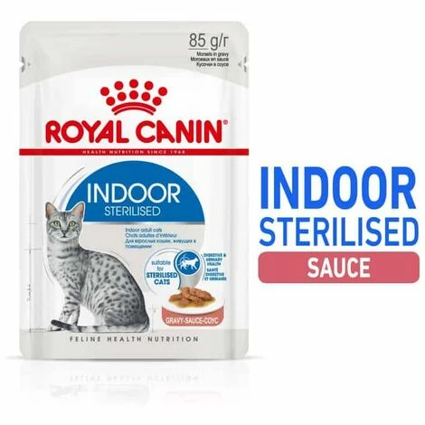 Patee Chat Royal Canin Indoor Sauce 12x85g 5 Patee Chat Royal Canin Indoor Sauce 12x85g - Image 3