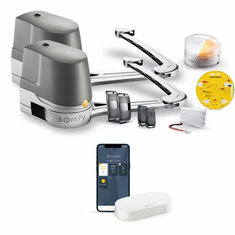 Somfy 1241959 - Pack De Motorisation Portail Battant Evolvia Star Connect Avec Kit De Connectivité | Pour Vantaux Avec Hauteur Et Largeur Max 2m | Compatible Avec L'Assistant Google 3 Somfy 1241959 - Pack De Motorisation Portail Battant Evolvia Star Connect Avec Kit De Connectivité | Pour Vantaux Avec Hauteur Et Largeur Max 2m | Compatible Avec L'Assistant Google