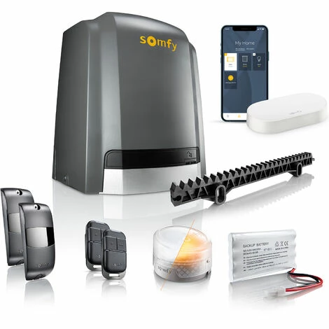Somfy 1241958 - Pack De Motorisation Pour Portail Coulissant Slidymoove 600 Connect Avec Kit De Connectivité Pour Portail Longueur Max. 8m Compatible Avec L'Assistant Google 3 Somfy 1241958 - Pack De Motorisation Pour Portail Coulissant Slidymoove 600 Connect Avec Kit De Connectivité Pour Portail Longueur Max. 8m Compatible Avec L'Assistant Google