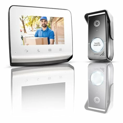 Somfy 1870996 - Visiophone V®350, Avec Ecran 7 Pouces Vision Nocturne Caméra Grand Angle Mémoire D'images Pour Contrôler Jusqu'à 5 équipements Motorisés RTS Installation Facile 3 Somfy 1870996 - Visiophone V®350, Avec Ecran 7 Pouces Vision Nocturne Caméra Grand Angle Mémoire D'images Pour Contrôler Jusqu'à 5 équipements Motorisés RTS Installation Facile