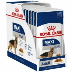 Maxi Adulte Royal Canin - Viande š Salsa - 10 Enveloppe X 140 Gr