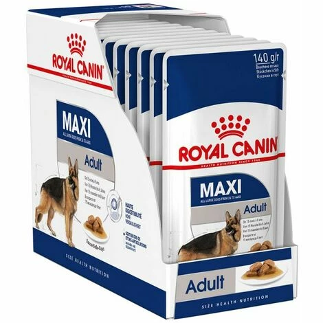 Maxi Adulte Royal Canin - Viande š Salsa - 10 Enveloppe X 140 Gr 3 Maxi Adulte Royal Canin - Viande š Salsa - 10 Enveloppe X 140 Gr
