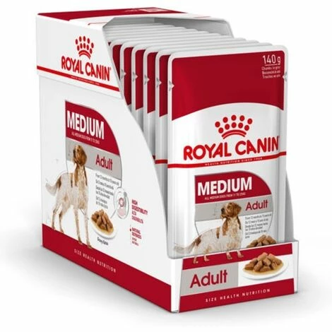 Royal Canin Adulte Moyen - Viande š Salsa - 10 Enveloppe X 140 Gr 3 Royal Canin Adulte Moyen - Viande š Salsa - 10 Enveloppe X 140 Gr