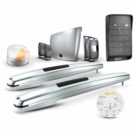 Somfy 1245531 - Motorisation De Portail Battant à Vérin Exavia Star Pour Vantaux Hauteur Max 2 M Et Largeur 2.5 M Avec 1 Clavier à Code 2 RTS, 2 Télécommandes Keypop, 1 Feu Clignotant, Et 2 Photocel 3 Somfy 1245531 - Motorisation De Portail Battant à Vérin Exavia Star Pour Vantaux Hauteur Max 2 M Et Largeur 2.5 M Avec 1 Clavier à Code 2 RTS, 2 Télécommandes Keypop, 1 Feu Clignotant, Et 2 Photocel